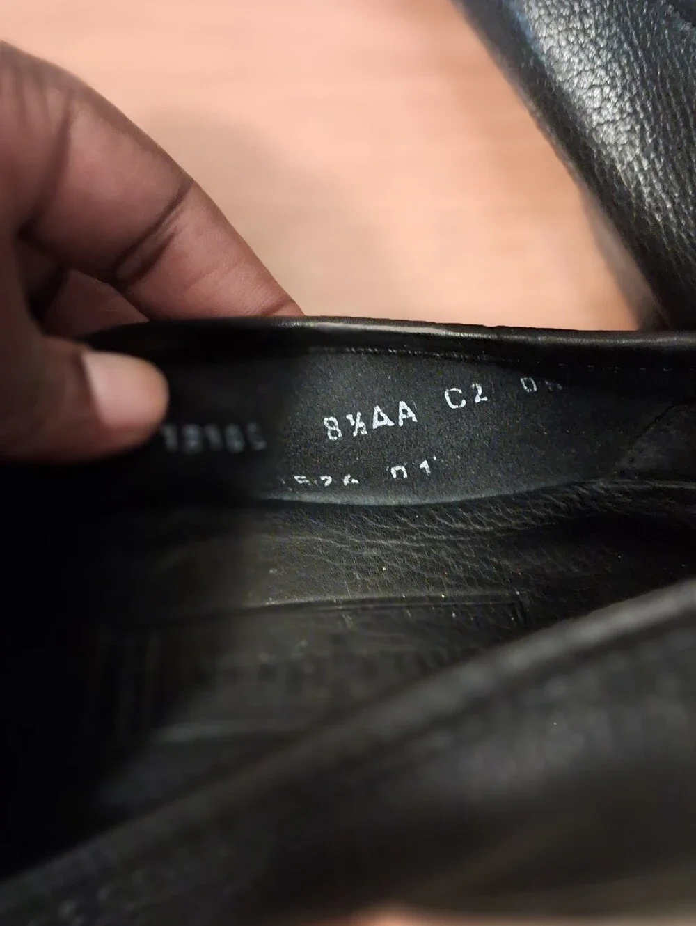 Cole Haan Black Leather Loafers with Brown Woven Vamp